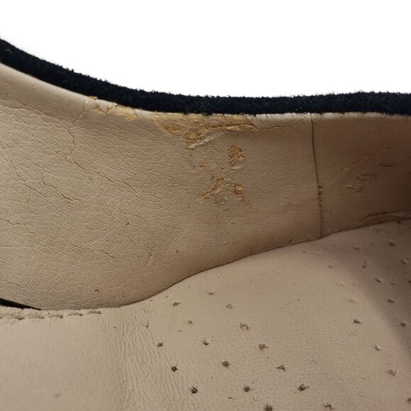 Clarks Narrative Gabriel Mist Pump Womens 8 Black Suede Square Toe - Picture 6 of 11